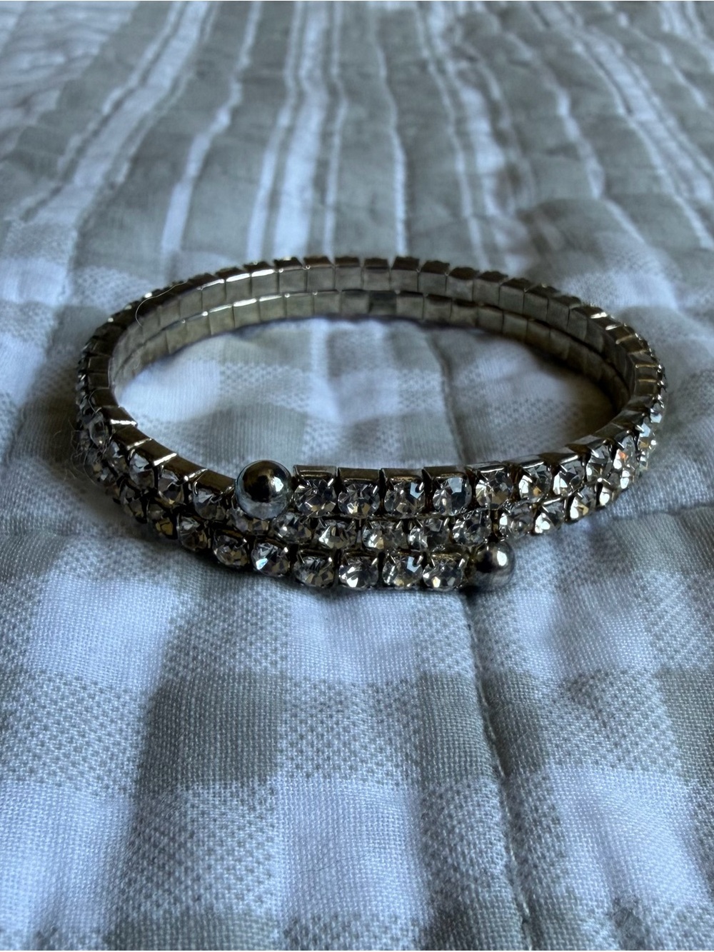 Crystal Wrap Bracelet - Sparkling Gold Tone